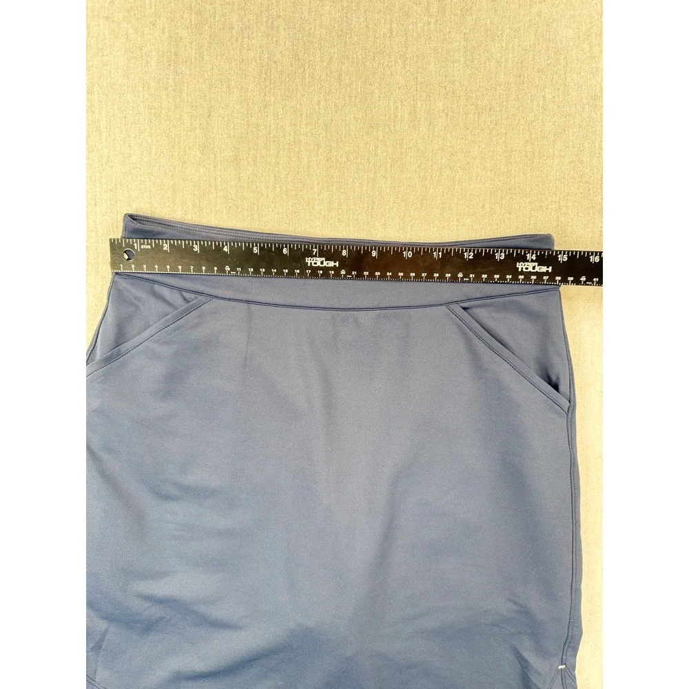 Peter Millar Crown Sport Navy Blue Active Golf Skort UPF 50+ Small 18in Length - Picture 2 of 8
